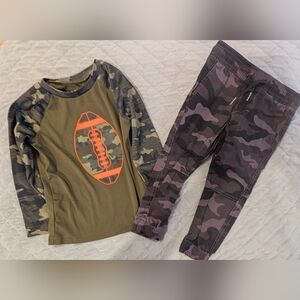 Jumping Beans 3T Camo Football Top & Joggers Set